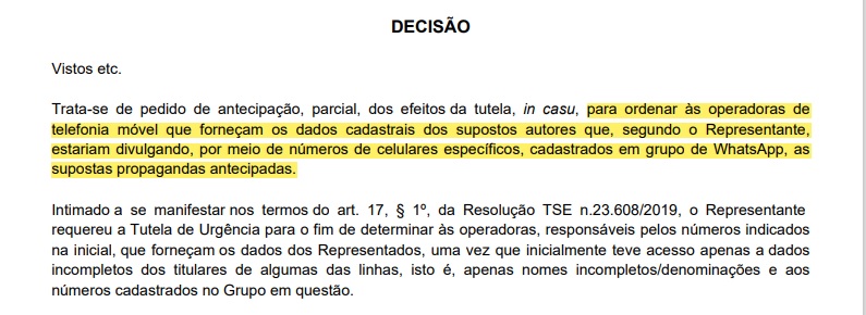 Grupo de WhatsApp "NOVAS IDÉIAS NAS" na mira da justiça Grupo de WhatsApp "NOVAS IDÉIAS NAS" na mira da justiça