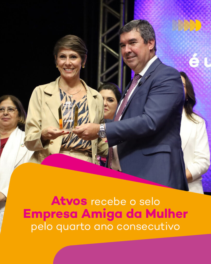 Atvos recebe selo ‘Empresa Amiga da Mulher’ e amplia protagonismo feminino em MS Atvos recebe selo ‘Empresa Amiga da Mulher’ e amplia protagonismo feminino em MS