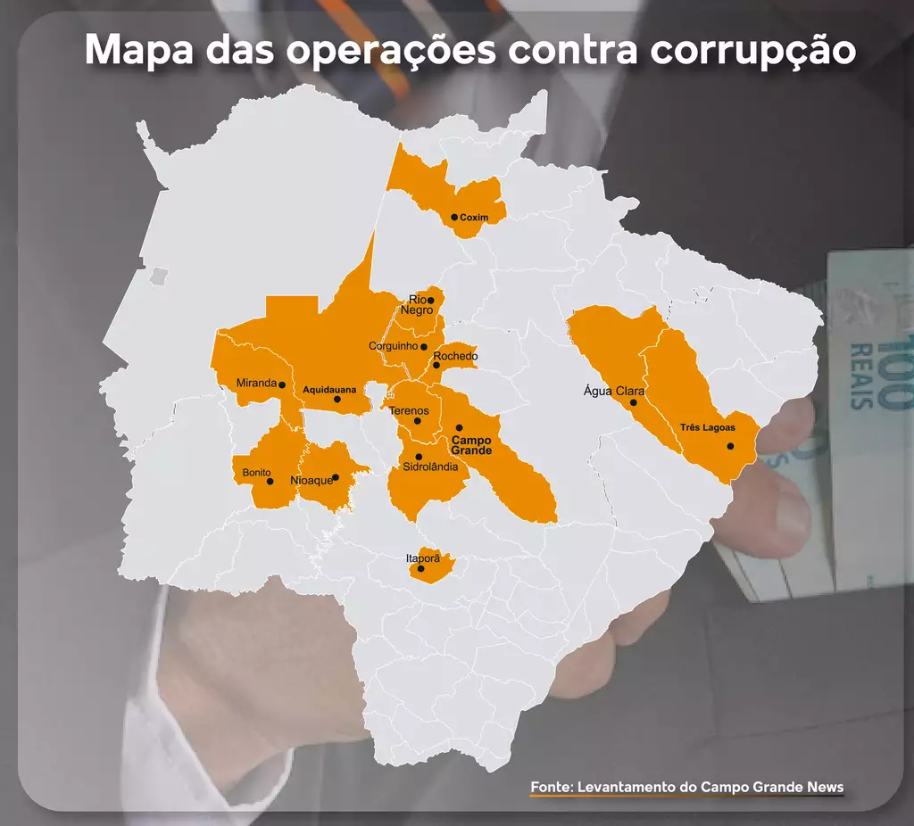 Com 16 operações, Gaeco e Gecoc traçam o mapa da corrupção em MS… Com 16 operações, Gaeco e Gecoc traçam o mapa da corrupção em MS…