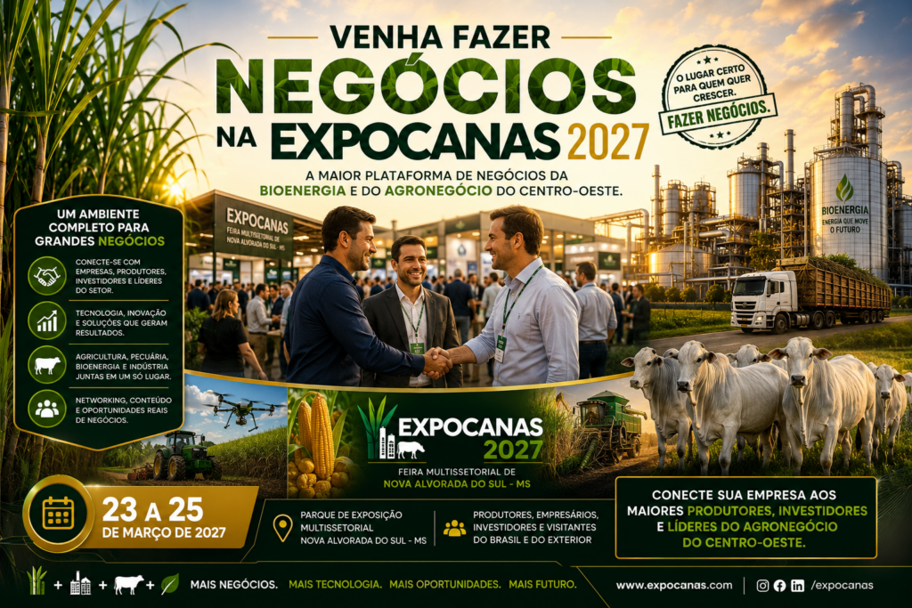 Expocanas 2027 se consolida como a maior plataforma de negócios da bioenergia do Centro-Oeste e abre espaço para novos investimentos Expocanas 2027 se consolida como a maior plataforma de negócios da bioenergia do Centro-Oeste e abre espaço para novos investimentos