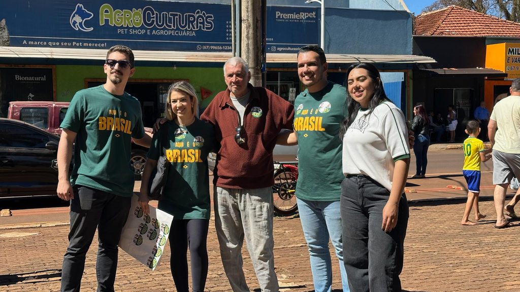 Apoiados por Nikolas em MS, Cassy Monteiro e Daverson Matos se unem em adesivaço em Rio Brilhante