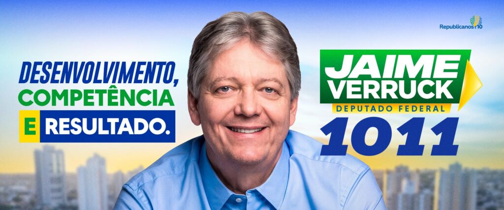 Jaime Verruck vai às urnas neste domingo para disputar vaga na Câmara dos Deputados Jaime Verruck vai às urnas neste domingo para disputar vaga na Câmara dos Deputados