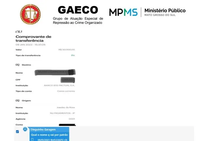 Em meio a polêmica nacional, Gaeco mostra a força do "narcopix" Em meio a polêmica nacional, Gaeco mostra a força do "narcopix"