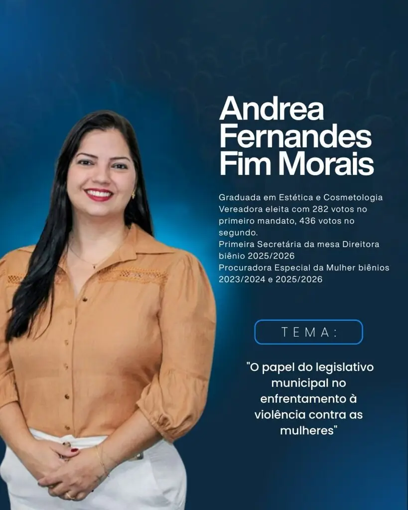 Vereadora Andrea Fim será palestrante no Encontro Legislativo em Campo Grande